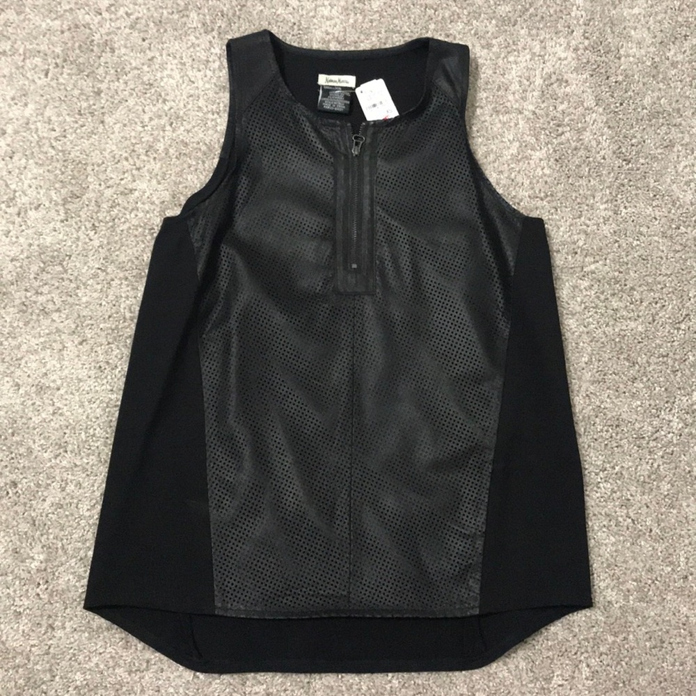 Neiman Marcus Leather Tank